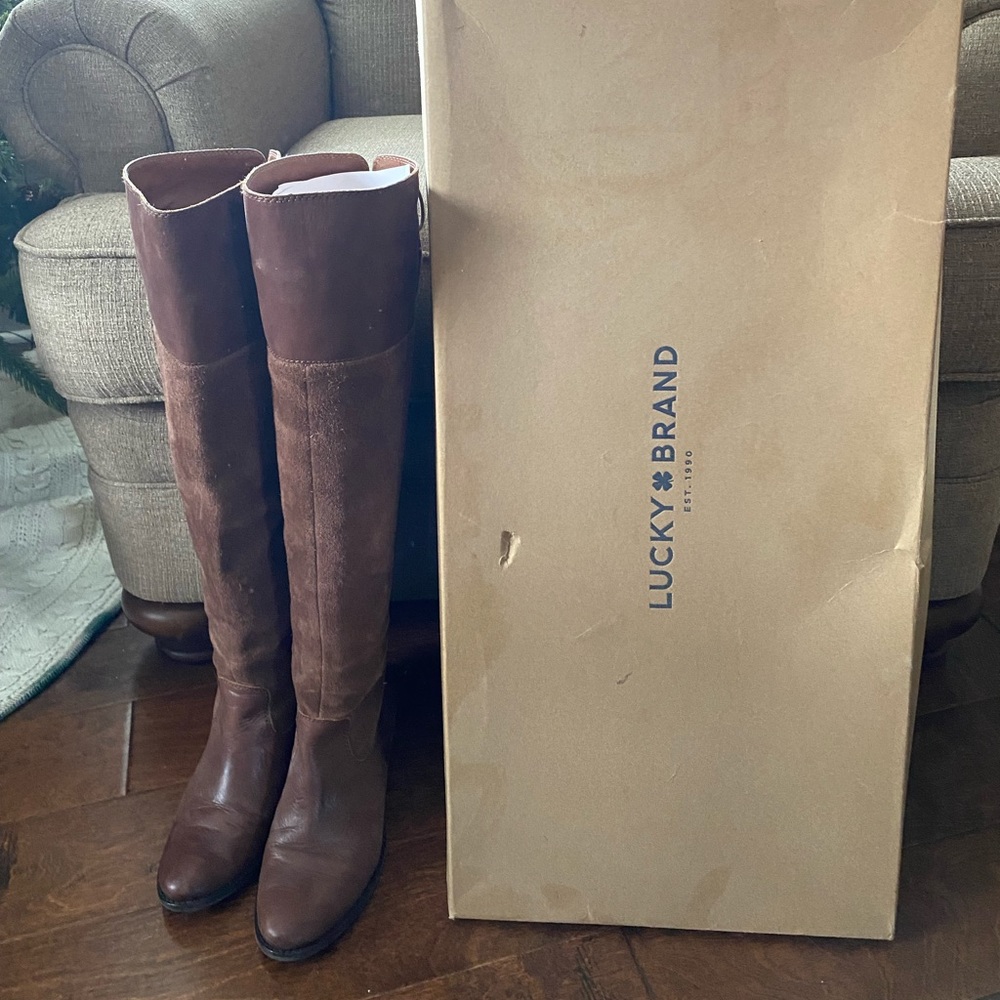 Lucky Brand Komah Over the Knee Boots- size 8 like new